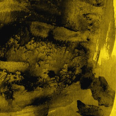 Boya desenli soyut sarı arkaplan 