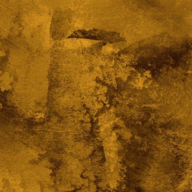 Sulu boya, koyu sarı boya desenli soyut arkaplan 