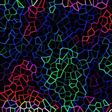 soyut geometrik doku kara arkaplan üzerindeki kaotik renk çizgileri 