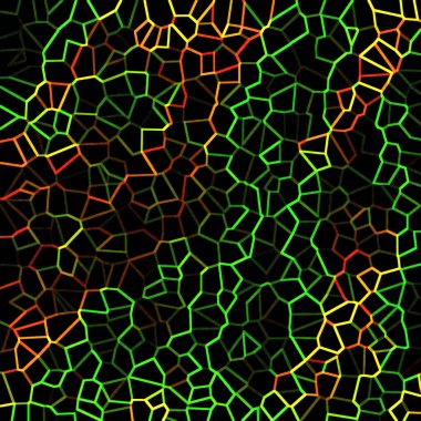 soyut geometrik doku kara arkaplan üzerindeki kaotik renk çizgileri 