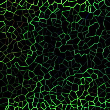 Siyah arkaplanda renk çizgileri olan soyut geometrik doku 