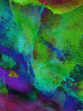 soyut yeşil, mavi, mor suluboya arkaplan