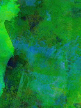 soyut yeşil ve mavi suluboya arkaplan