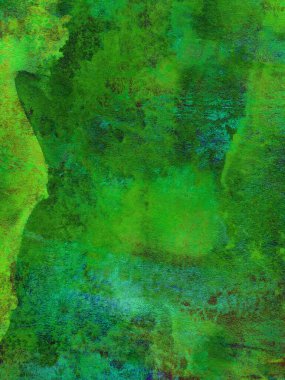 soyut yeşil ve mavi suluboya arkaplan