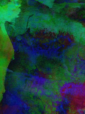 soyut yeşil ve mavi suluboya arkaplan