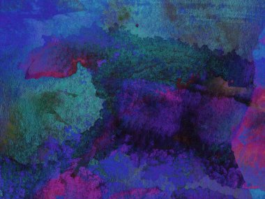 soyut mavi, yeşil, mor suluboya arkaplan