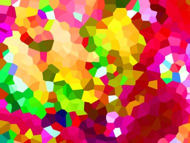 Mozaik elementlerle soyut renkli arkaplan