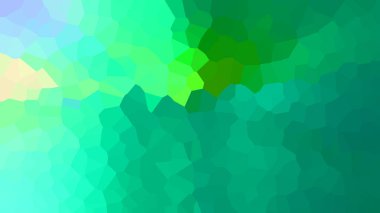 yeşil, mavi, sarı ve yeşil mozaik arkaplan rastgele üçgenler, vektör illüstrasyonu