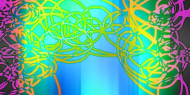 fantezi kaotik renkli fraktal desen. Soyut fraktal şekiller. 3d resimleme arkaplanı veya duvar kağıdı oluşturuluyor