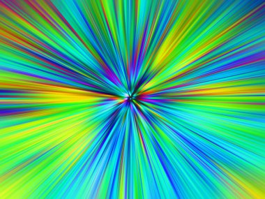 Yaratıcı tasarım için renkli soyut fraktal çizim