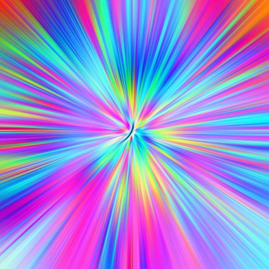 Renkli gökkuşağı arkaplanı. Tasarımınız için soyut fraktal çizim
