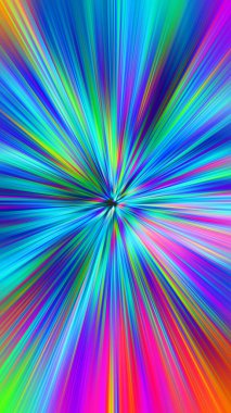 Renkli soyut arkaplan, fantezi neon fraktal kavramı