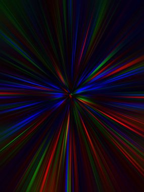 Çizgiler ve ışınlarla soyut renkli arkaplan.