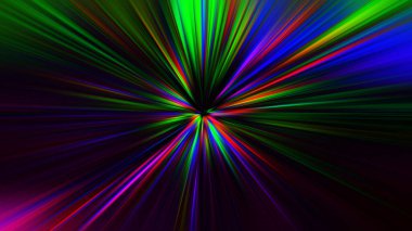 Parlak çizgiler ve noktalarla soyut arkaplan