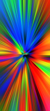 gökkuşağı soyut fraktal arkaplan 3 boyutlu görüntüleme.