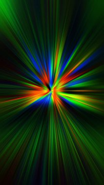 Renkli parlayan hareket efekti