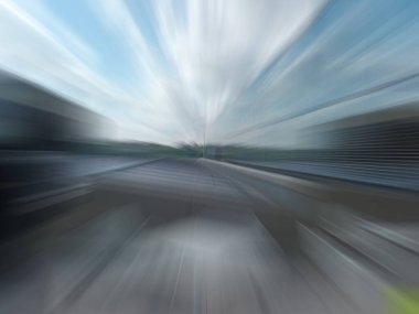 Şehirdeki tren istasyonunun bulanık hareketi