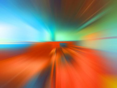 Hareket hızını ve hareketini temsil eden soyut renkli arkaplan