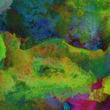 suluboya soyut deseni renkli