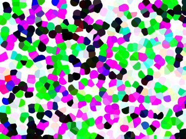 Rastgele biçimlerle ışık çokrenkli vektör arkaplanı.