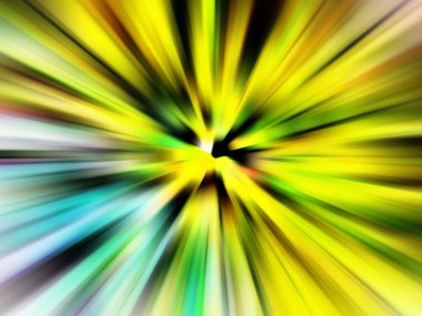 Renkli tonlarda bokeh etkisi olan neon çizgilerin soyut hareket bulanıklığı, siyah arkaplan üzerine ayarlı.