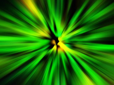 Renkli tonlarda bokeh etkisi olan neon çizgilerin soyut hareket bulanıklığı, siyah arkaplan üzerine ayarlı.