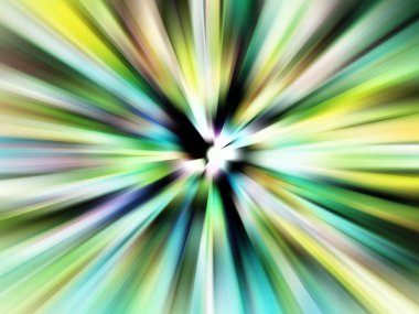 Renkli tonlarda bokeh etkisi olan neon çizgilerin soyut hareket bulanıklığı, siyah arkaplan üzerine ayarlı.