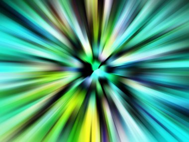 Renkli tonlarda bokeh etkisi olan neon çizgilerin soyut hareket bulanıklığı, siyah arkaplan üzerine ayarlı.