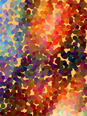 Renkli küçük altıgen arkaplanının soyut çizimi.