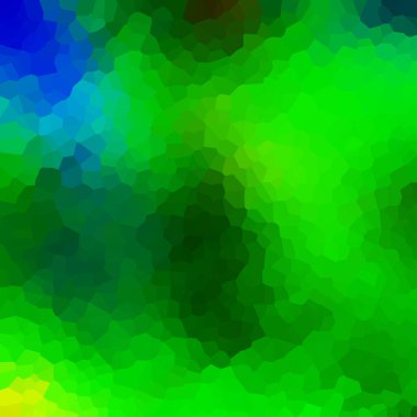 Işığın kırılması ve yüzeylerin vurgulanması ile mavi renklerde soyut kristal arkaplan.