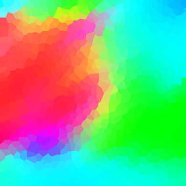 Işığın kırılması ve yüzeylerin vurgulanması ile mavi renklerde soyut kristal arkaplan.