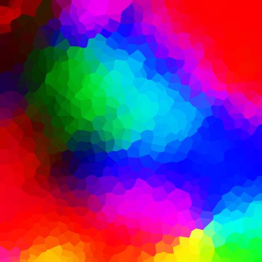 Işığın kırılması ve yüzeylerin vurgulanması ile mavi renklerde soyut kristal arkaplan.