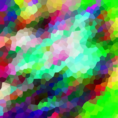 Işığın kırılması ve yüzeylerin vurgulanması ile mavi renklerde soyut kristal arkaplan.