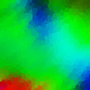 Işığın kırılması ve yüzeylerin vurgulanması ile mavi renklerde soyut kristal arkaplan.