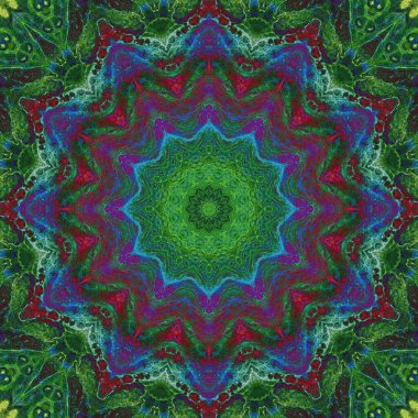 Değişik renklerde renkli mozaik