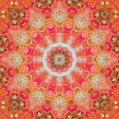 Kusursuz desen. Baskı ve dekorasyon için geometrik desen. Kaleydoskop dokusu