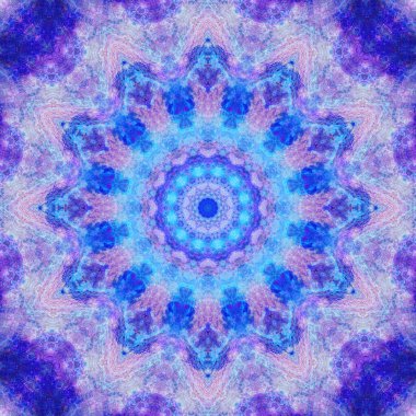 mavi ve mor kaleydoskop