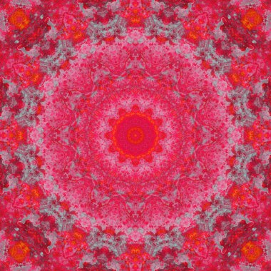 Siyah arka planda kırmızı ve pembe çiçekli kusursuz desen. suluboya resimleme.