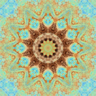 Değişik taşların renkli mozaiği