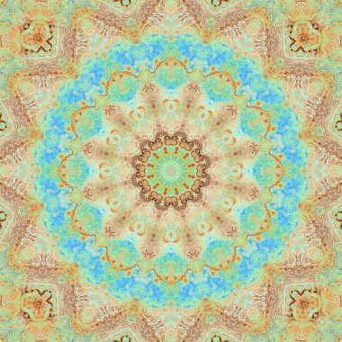 Kusursuz desen. Baskı ve dekorasyon için geometrik desen. Kaleydoskop dokusu