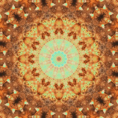 Kusursuz desen. Kumaş ve dekorasyon için geometrik desen. kaleydoskop dokusu