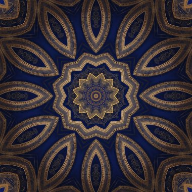 Kusursuz desen. Baskı ve dekorasyon için geometrik desen. Kaleydoskop dokusu.