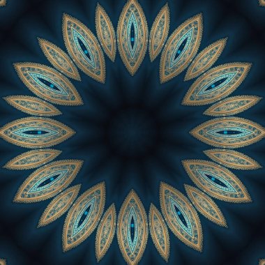 Kusursuz desen. Baskı ve dekorasyon için geometrik desen. Kaleydoskop dokusu