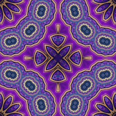 Mandalas ile vektörsüz desen.