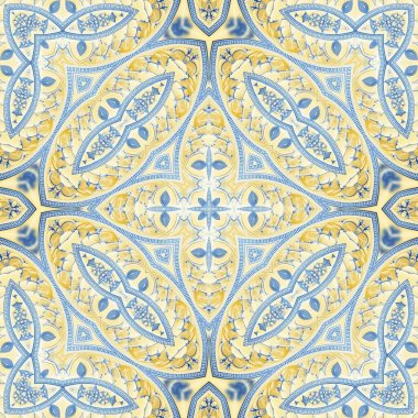 Mavi renklerde kusursuz desen. soyut vektör illüstrasyonu.