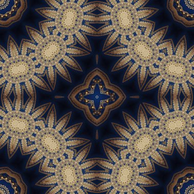 Kusursuz desen. Baskı ve dekorasyon için geometrik desen. Kaleydoskop dokusu