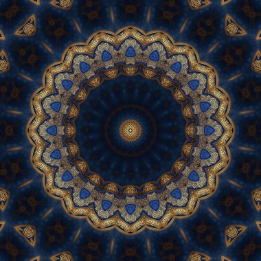 Kusursuz desen. Baskı ve dekorasyon için geometrik desen. Kaleydoskop dokusu