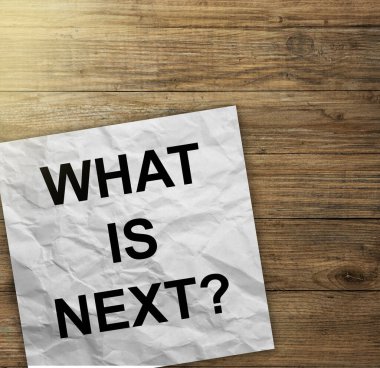 Sonra yırtık kağıttaki soru metni. iş ve finans kavramı