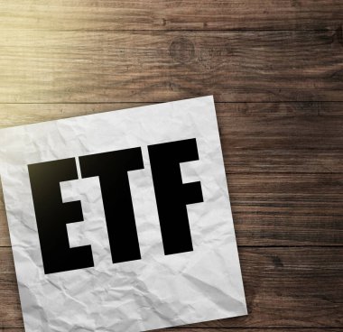 Tahta üzerinde hisse senedi ticareti kavramı.