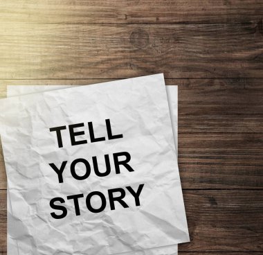 Hikayeni bir kağıt parçasına anlat..